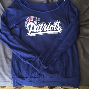 New England patriots off the shoulder